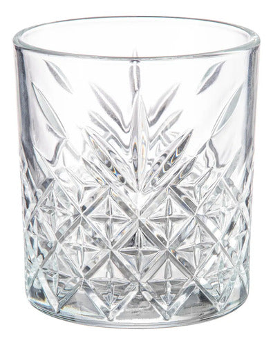 Juego de 12 Vasos estilo Timeless Para Whisky De Vidrio labrado 350 ml 11 3/4 Oz
