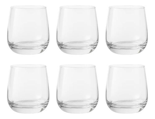 Juego De 6 Tequileros Shot Gaia Vidrio Cristal 90 Ml Color Cristalino
