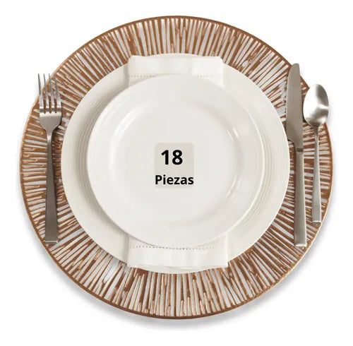 Mantel Individual tapete rectangular Mesa Comedor PVC, tapetes Lavables Resistentes Fácil de Limpiar para Mesa Cocina Comedor Restaurante (18, Rosa Gold)
