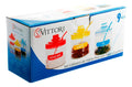 Caja 16 Piezas Set 3 Brocal De Vidrio T/Presión y Cuchara 300 ml