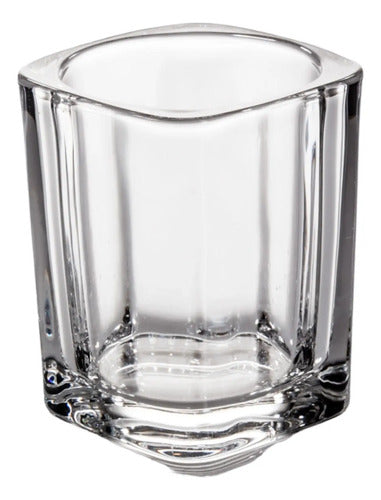 Caja 144 Piezas Tequilero De Vidrio Cuadrado Liso 60 Ml