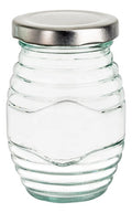 Set 6 Frascos De Vidrio Tarrito C/t Color Plata 190ml