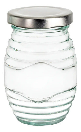 Caja 72 Frasco Tarrito De Vidrio C/t Plata 190 Ml