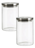 Set 2 Piezas Brocal Vidrio Liso De Borosilicato 1 L