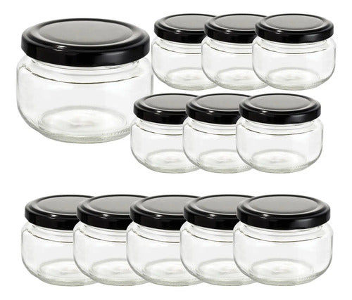 Caja 12 Piezas Tarro Pimiento De Vidrio 4 Oz 130 Ml