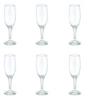 Set 6 Piezas Copa Lav De Vidrio Flauta Misket 190 Ml