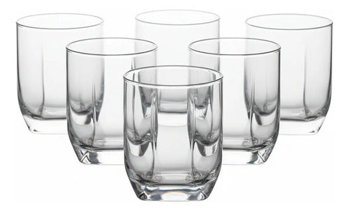 Juego 6 Vasos Dof Old Fashion LAV de Vidrio Cristal 320 ml