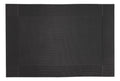 Mantel Individual tapete Rectangular Mesa Comedor Textiline, tapetes Lavables Resistentes Fácil de Limpiar para Mesa Cocina Comedor Restaurante (18, Negro)