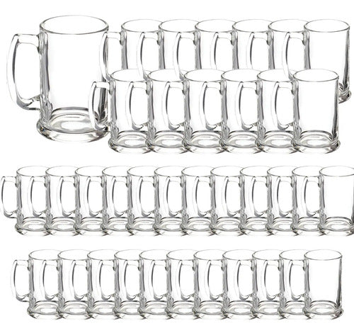 Caja Sellada 36 Piezas Tarro De Vidrio Cervecero Tarro De Vidrio Liso 400 ml