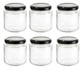 Set 6 Piezas Tarro De Vidrio Pimiento 7 Oz 220 Ml