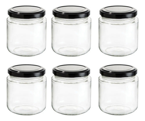 Set 6 Piezas Tarro De Vidrio Pimiento 7 Oz 220 Ml
