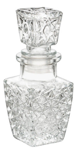 Set 12 Piezas Licorera De Vidrio Labrada Diamante Nano 60 ml