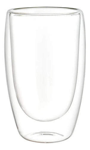 Caja 24 Piezas Vaso De Vidrio de Borosilicato Doble Pared 480 ml