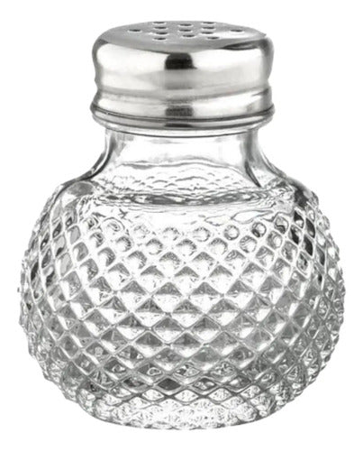 Caja 144 Piezas Salero De Vidrio Bolita 80 Ml