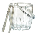 Set 1 Pieza Hielera Premium De Vidrio Con Pinzas 900 Ml