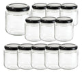 Caja 12 Piezas Tarro Pimiento De Vidrio 7 Oz 220 Ml