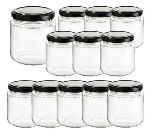 Caja 12 Piezas Tarro Pimiento De Vidrio 7 Oz 220 Ml