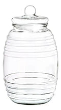 Set 1 Piezas Brocal De Vidrio Tarrito de Vidrio 5Lt c/Tapa 5.5 L