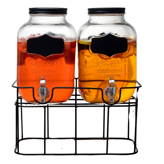 Set de 2 Dispensadores de Vidrio 5L c/Pi
